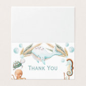 Aquarelle sous la mer Anniversaire Merci (Outside Unfolded)