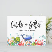 Aquarelle sous la mer Cartes et Cadeaux (Debout devant)