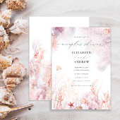 Aquarelle sous la mer Couple Shower Invitation