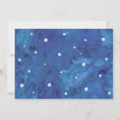 Aquarelle sous la mer Invitation avec photo (Dos)