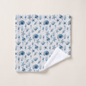 Aquarelle sous le Motif de mer (Gant de toilette)
