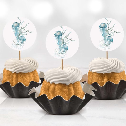 Aquarelle sous mer Stickers méduses