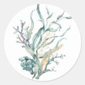 Aquarelle sous mer Stickers méduses (Devant)