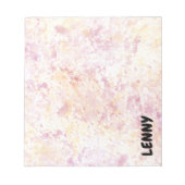 Aquarelle Splatter & Déplace le Bloc-notes (Devant)