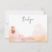 Aquarelle Spritz Orange qui est Amore Merci (Devant)