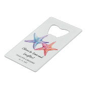 Aquarelle Starfish Beach Mariage Faveur (Devant Angle)