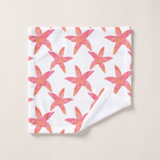 Aquarelle Starfish Motif (Gant de toilette)