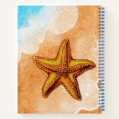 Aquarelle Starfish sur le Beach Journal (Dos)