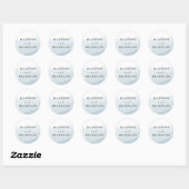 Aquarelle | Stickers Favor Mariage (Feuille)