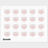 Aquarelle | Stickers Favor Mariage (Feuille)