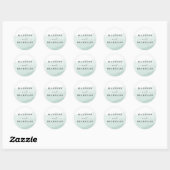 Aquarelle | Stickers Favor Mariage (Feuille)