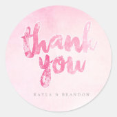 Aquarelle - Stickers Mariage - Rose | MARIAGE (Devant)