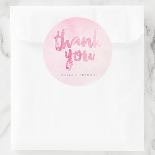 Aquarelle - Stickers Mariage - Rose | MARIAGE (Sac)