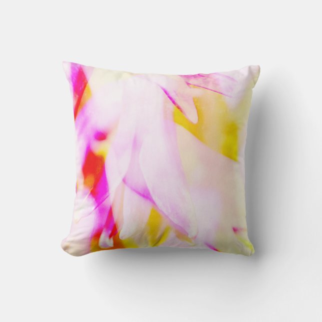 Aquarelle Style Fleur Art Jeu Oreiller (Recto)