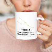 Aquarelle stylée Taurus Zodiac Mug personnalisé