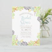 Aquarelle Succulente Bliss | INVITATION FÊTE DES M (Debout devant)