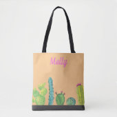 Aquarelle Succulente Cactus Personnaliser le sac d (Devant)