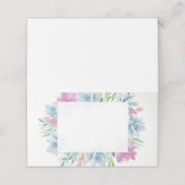 Aquarelle Succulente Cartes de Place Vide (Extérieur déplié)