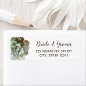 Aquarelle Succulente | ÉTIQUETTE MARIAGE (En situation)