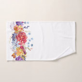 Aquarelle Succulente Sur Serviette Blanche (Serviette à main)