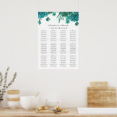 Aquarelle succulente. Tableau de sièges mariage tu (Cuisine)