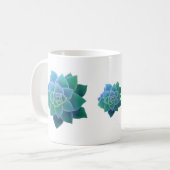 Aquarelle Succulents Mug classique (Devant gauche)