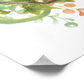 Aquarelle Succulents Terrarium Poster (Coin)