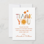 Aquarelle Sunshine Rainbow Merci Baby shower (Devant)