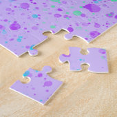 Aquarelle sur Puzzle pourpre (Côté)