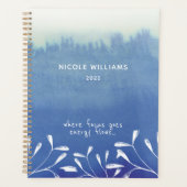 Aquarelle tendance bleu marine Ombre (Devant)