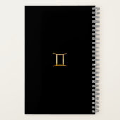 Aquarelle tendance Gemini Zodiac Journal (Verso)