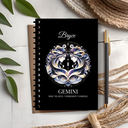 Aquarelle tendance Gemini Zodiac Journal