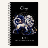 Aquarelle tendance Leo Zodiac Journal (Recto)
