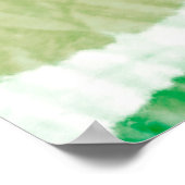 Aquarelle Texture. Splash. Abstracte Splash. Strop Poster (Hoek)
