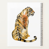 Aquarelle Tiger assis (Dos)