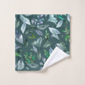 Aquarelle tombée feuilles 5 (Gant de toilette)