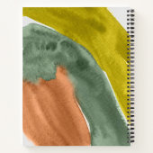 Aquarelle ton de la Terre Journal personnalisé (Dos)