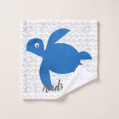 Aquarelle Tortue de mer Shibori Coordonnée de la b (Gant de toilette)