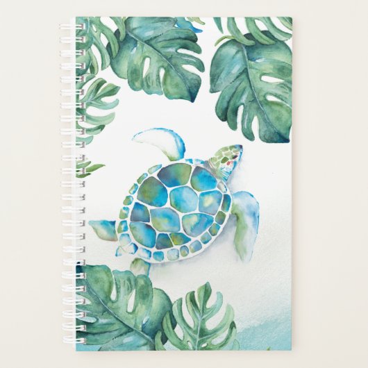 Aquarelle Tortue tropicale (Devant)