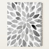 Aquarelle traits de brosse noir et blanc (Dos)