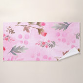Aquarelle transparente dessinée à la main motif av (Serviette de bain)