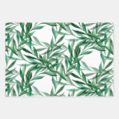 Aquarelle transparente Feuille de palme verte (Devant)