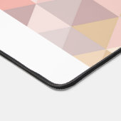Aquarelle Triangle Mauve Gris rose crème MONOGRAM (Coin)
