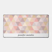 Aquarelle Triangle Mauve Gris rose crème MONOGRAM (Recto)