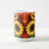 Aquarelle Trois Tournesols Café Mug (Centre)