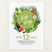 Aquarelle Tropical avec Mariage Toucan Green ID577 (Devant)