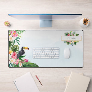 Aquarelle Tropical Botanique Toucan Personnalisé