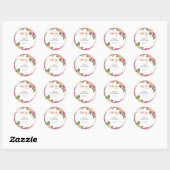 Aquarelle Tropical Citrus Merci Favor Sticker (Feuille)