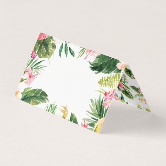 Aquarelle Tropical Floral Frame Mariage été (Front)