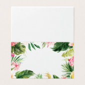 Aquarelle Tropical Floral Frame Mariage été (Outside Unfolded)